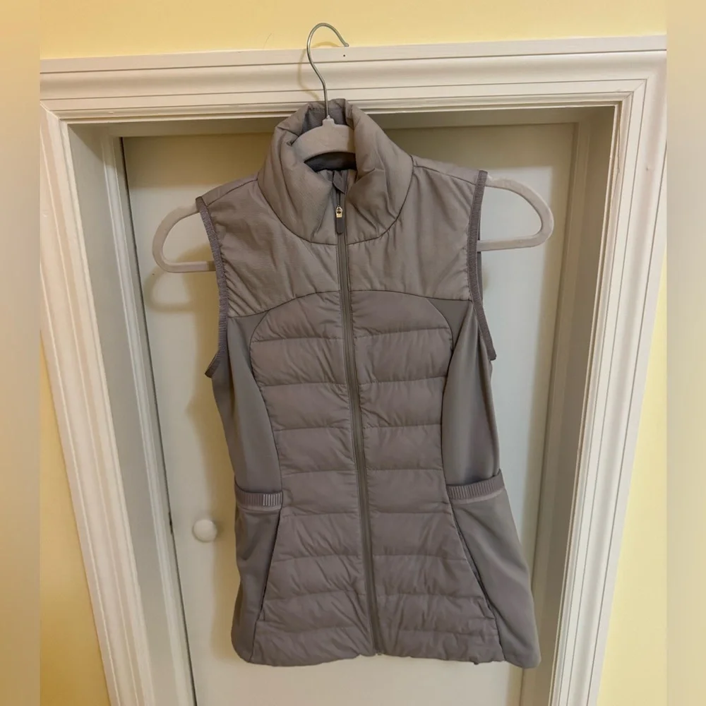 Lululemon Down For It All Gray Puffer Vest